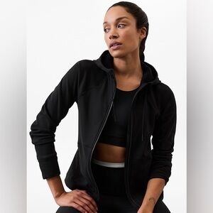 Athleta Unstoppable Fleece Lined Full Zip Jacket Black Size Small